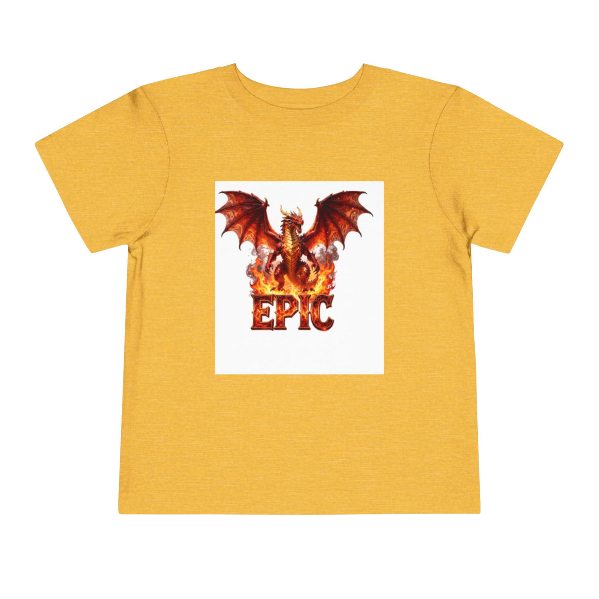 Epic Dragon Toddler Tee — Fiery Dragon Graphic Kids T-Shirt