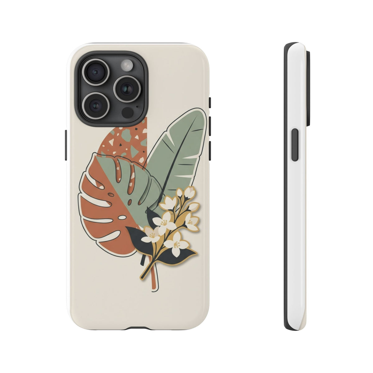 Tropical Leaves Phone Case — Floral Monstera Protective Cover