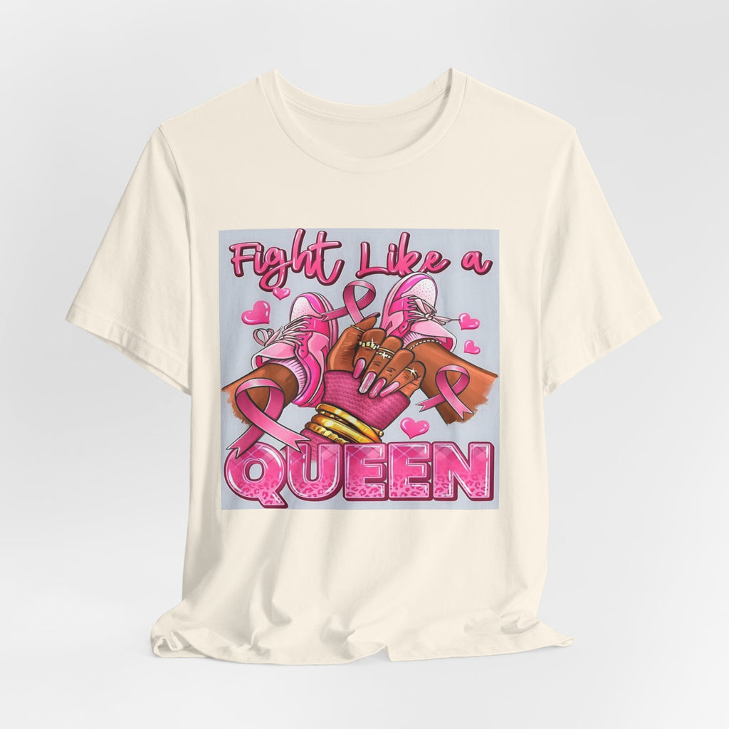 Fight Like a Queen Breast Cancer Awareness T-Shirt