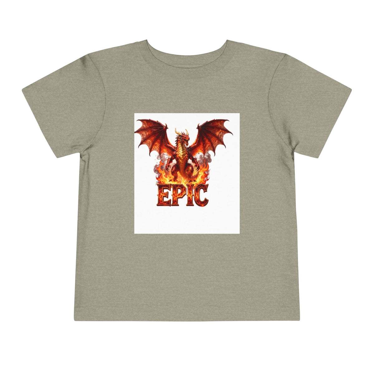 Epic Dragon Toddler Tee — Fiery Dragon Graphic Kids T-Shirt