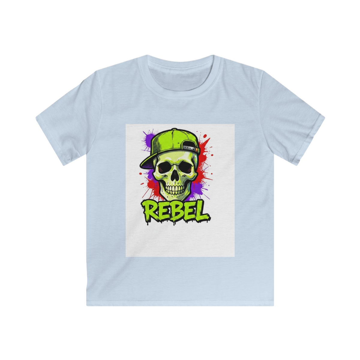 Kids Tee - 'Rebel' Skull Streetwear Graphic
