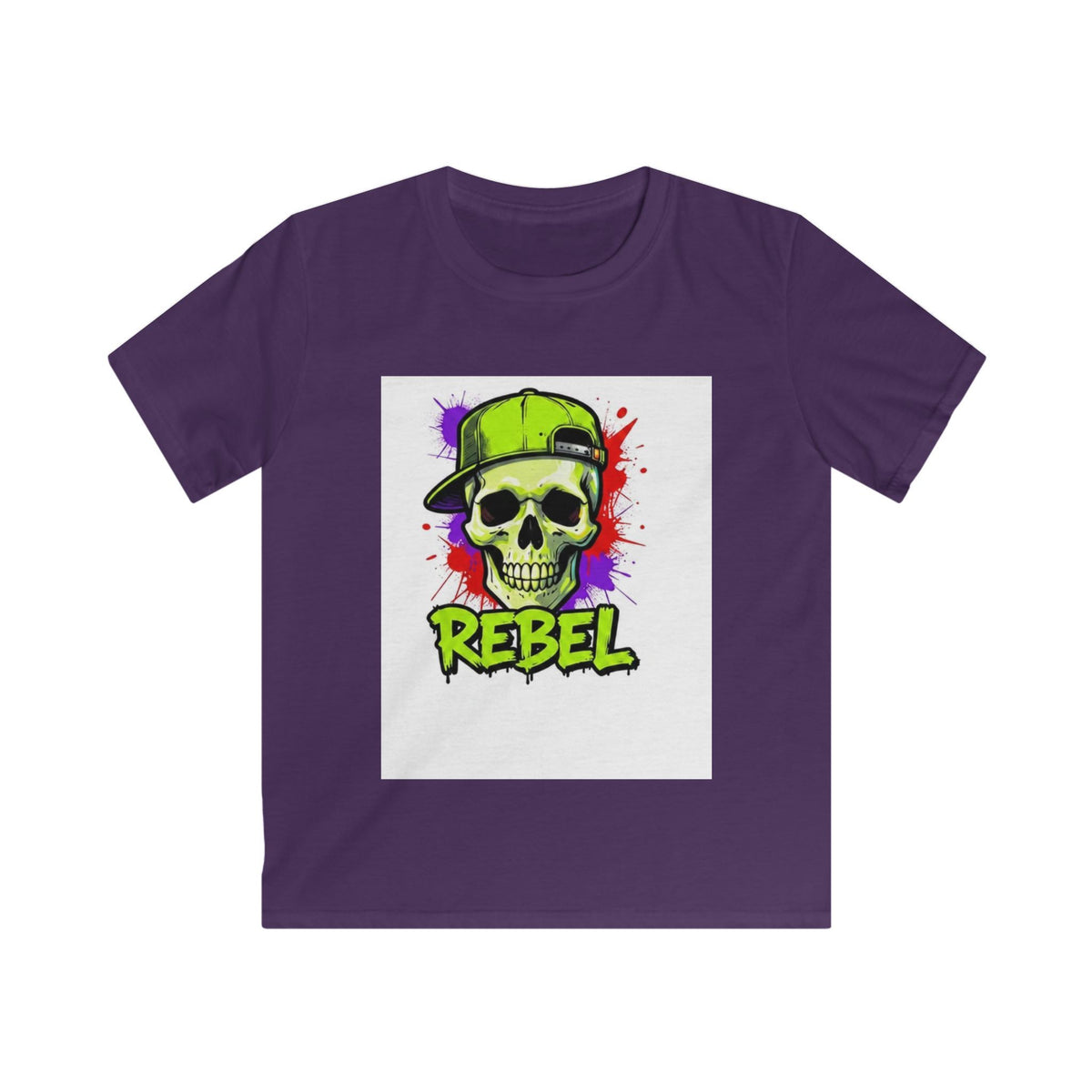Kids Tee - 'Rebel' Skull Streetwear Graphic