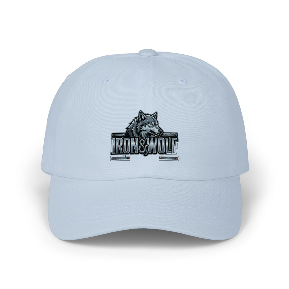 Dad Cap — Iron & Wolf Embroidered Logo Baseball Hat