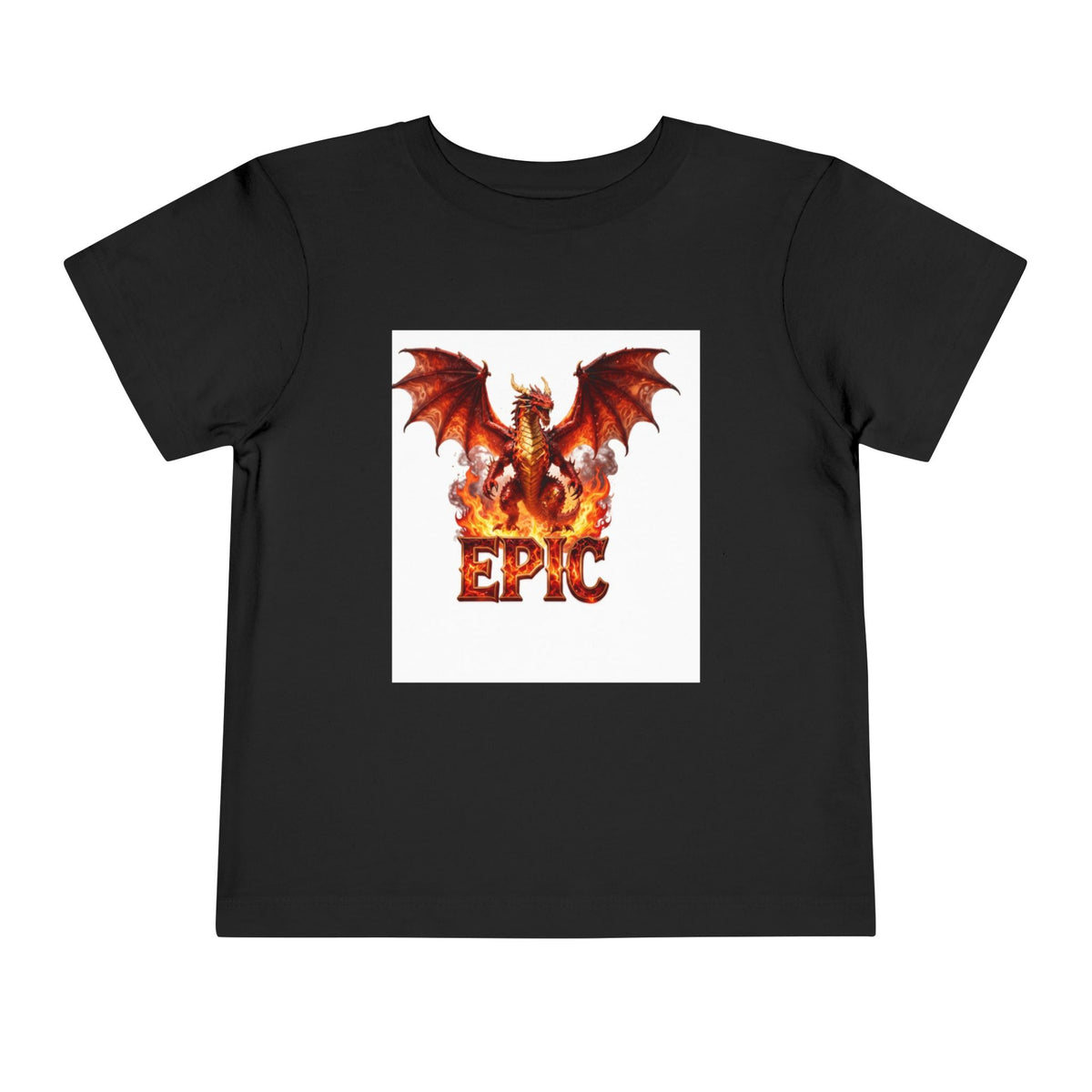 Epic Dragon Toddler Tee — Fiery Dragon Graphic Kids T-Shirt