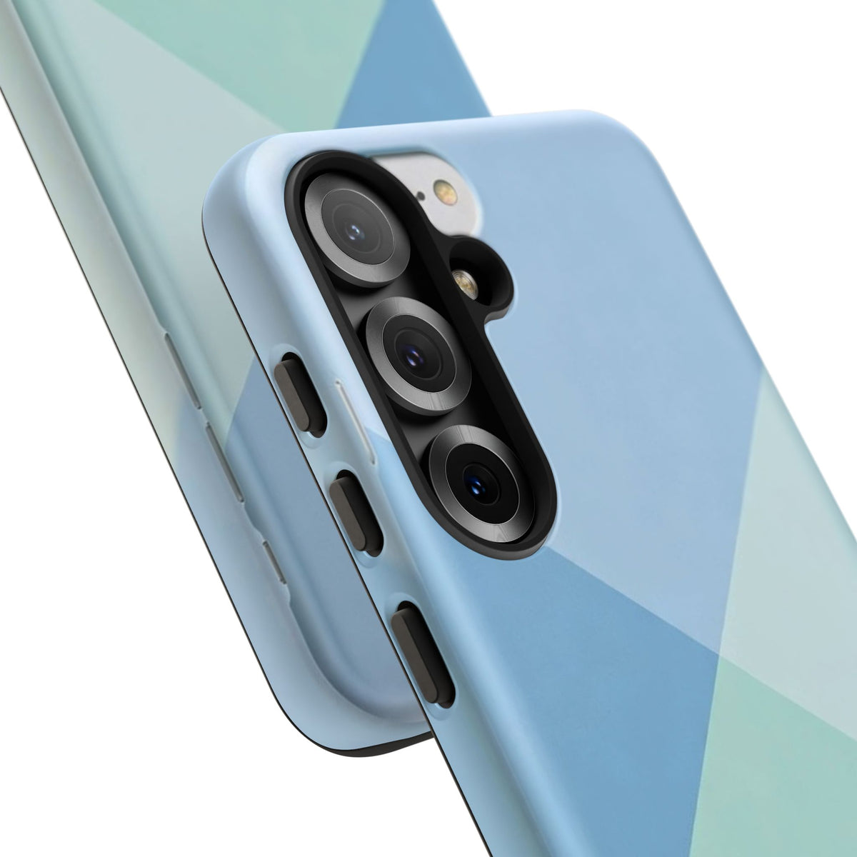 Geometric Mint & Sky Tough Phone Case