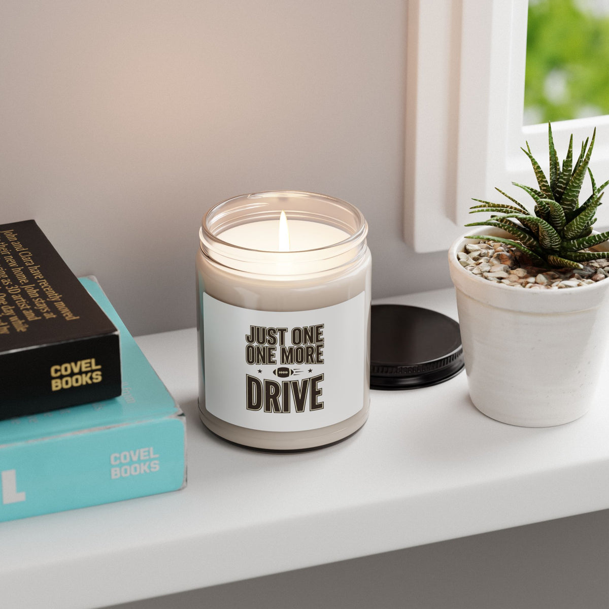 Just One More Drive Candle | Football Season Soy Candle, 9oz