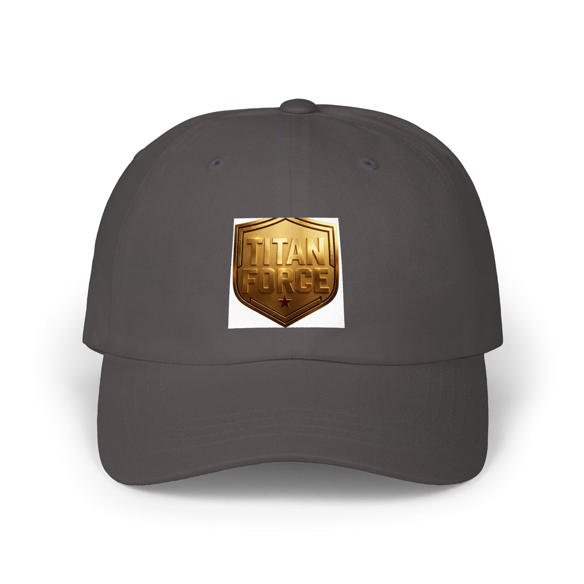 Titan Forge Gold Shield Dad Cap