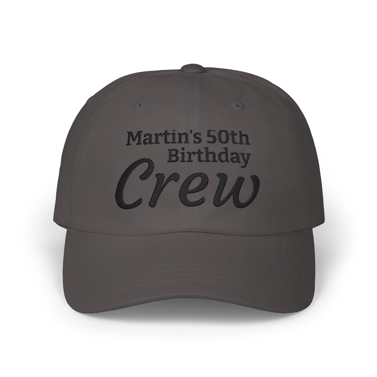 Gorra Dad Cap Crew Cumpleaños 50 — Personalizada Bordada