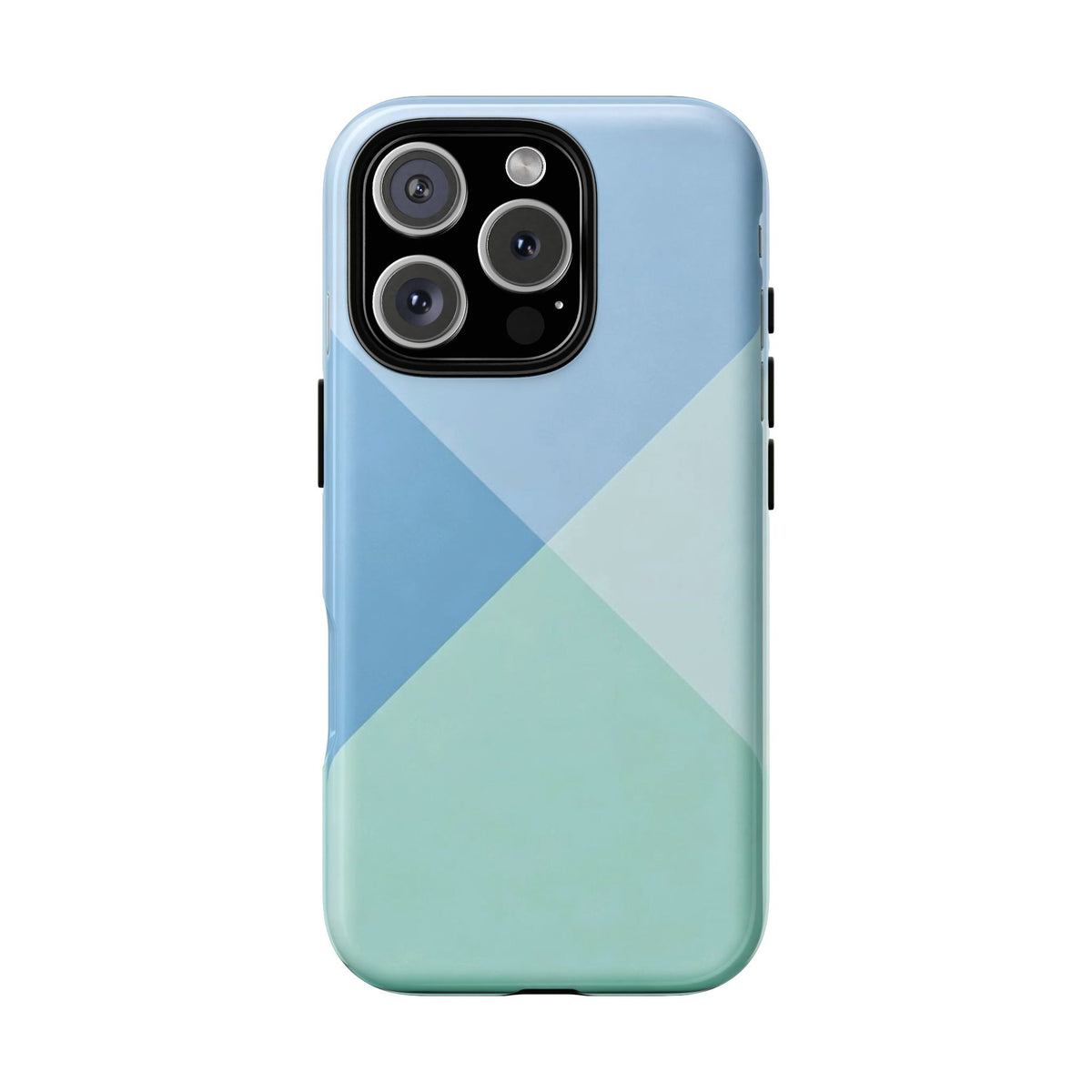 Geometric Mint & Sky Tough Phone Case