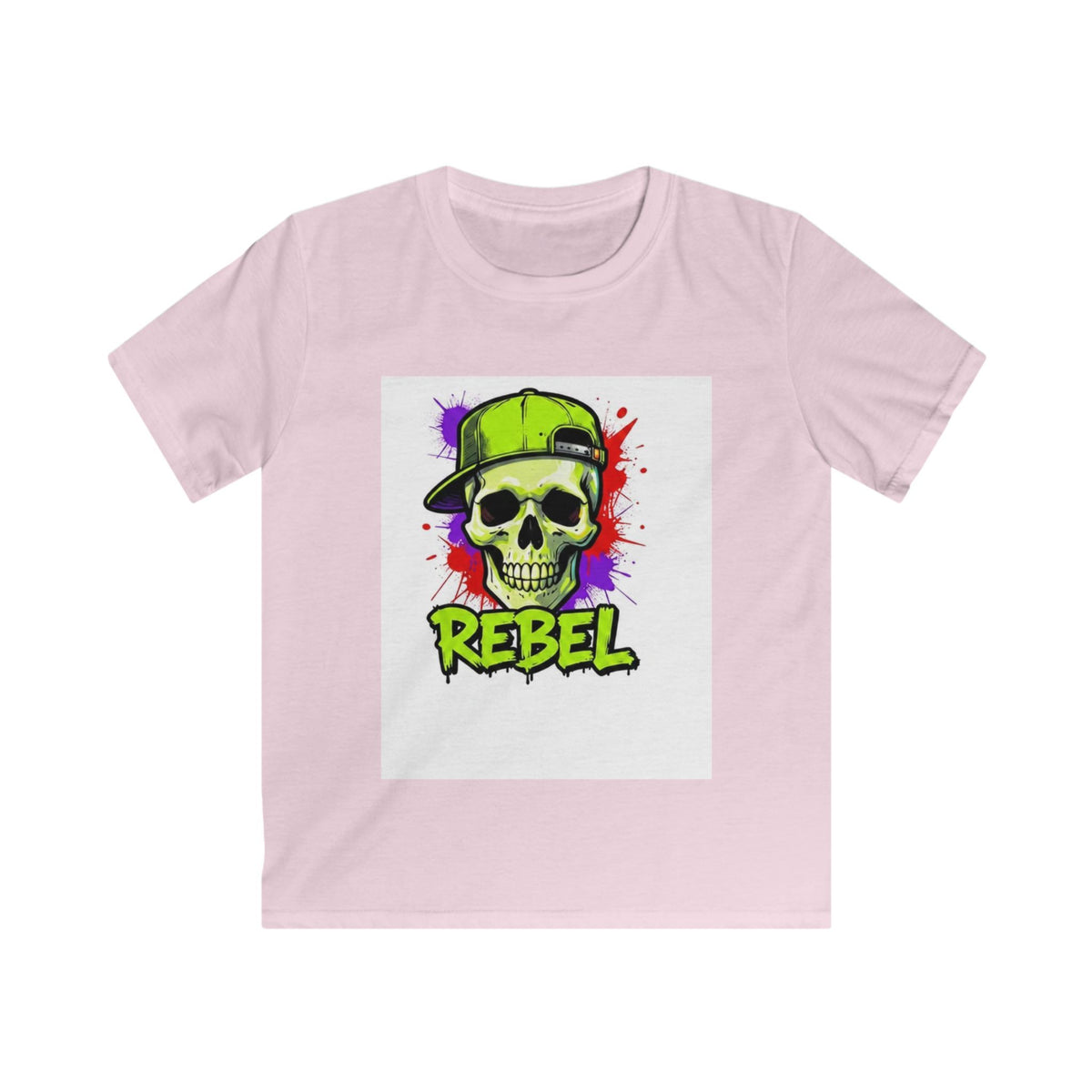 Kids Tee - 'Rebel' Skull Streetwear Graphic