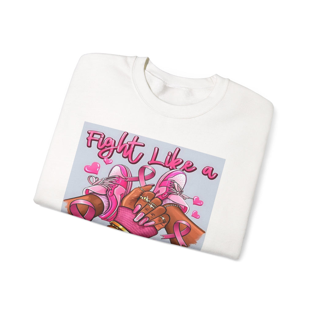Poleron "Fight Like a Queen" — Concientización Rosa