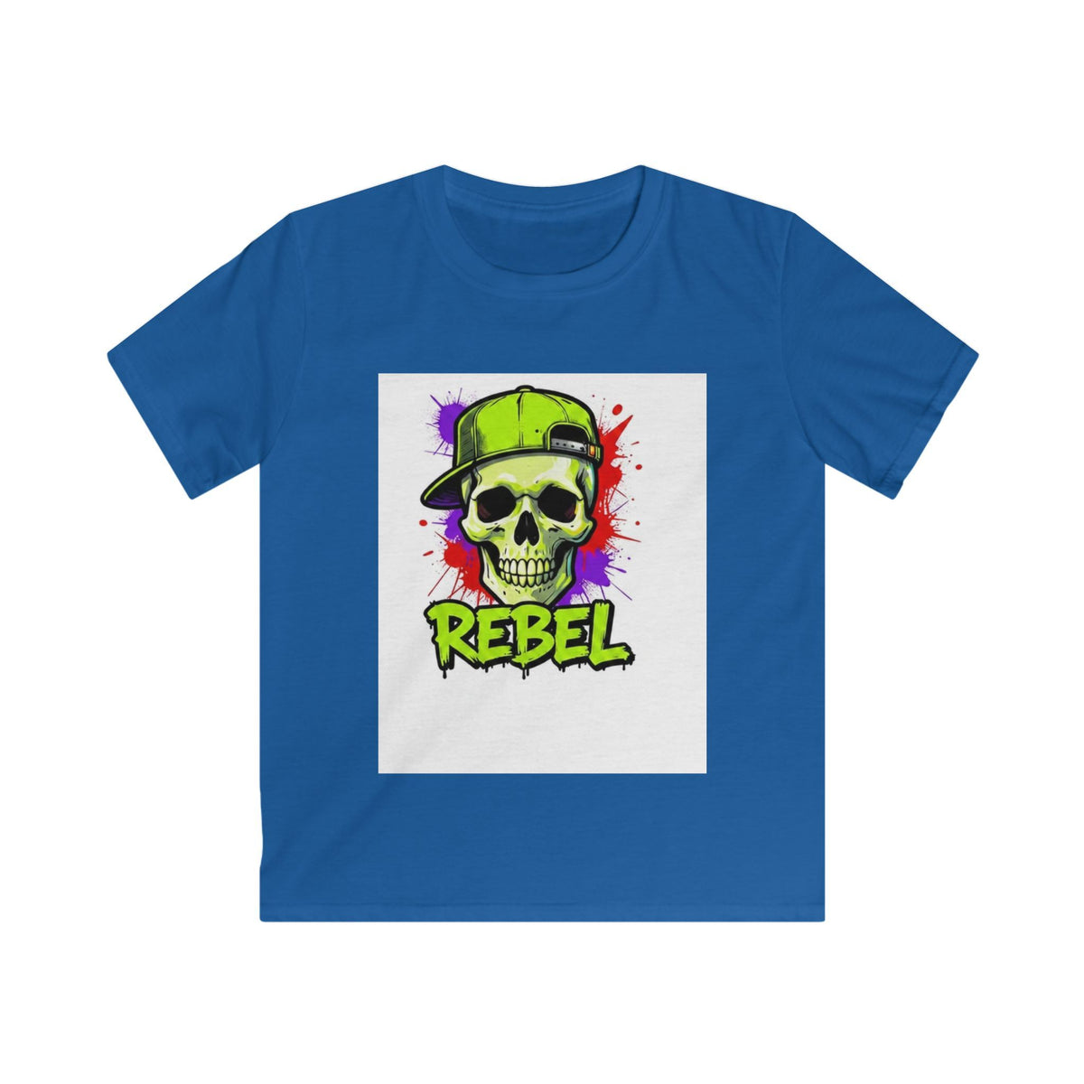 Kids Tee - 'Rebel' Skull Streetwear Graphic