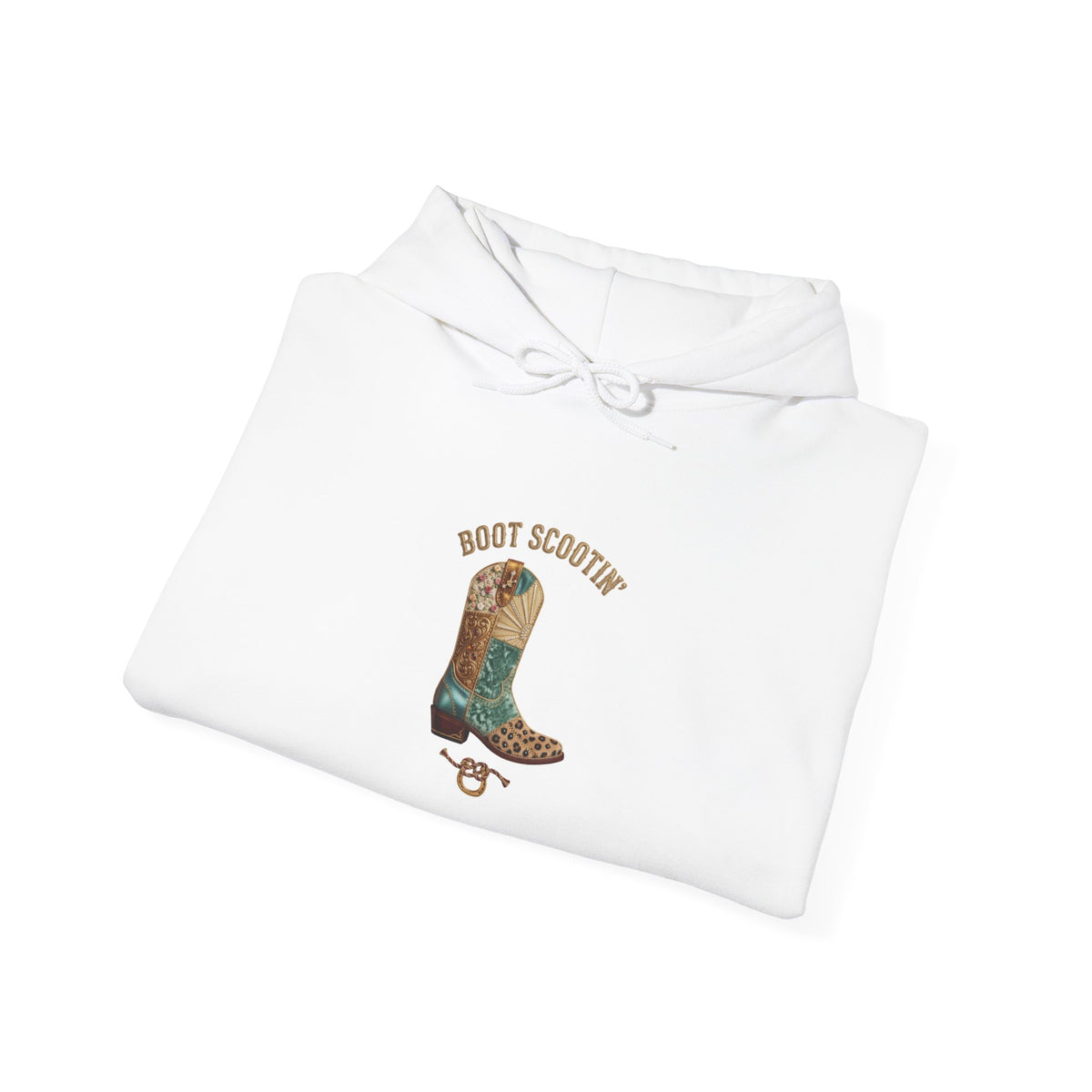 Boot Scootin' Cowboy Boot Hoodie | Country Western Graphic