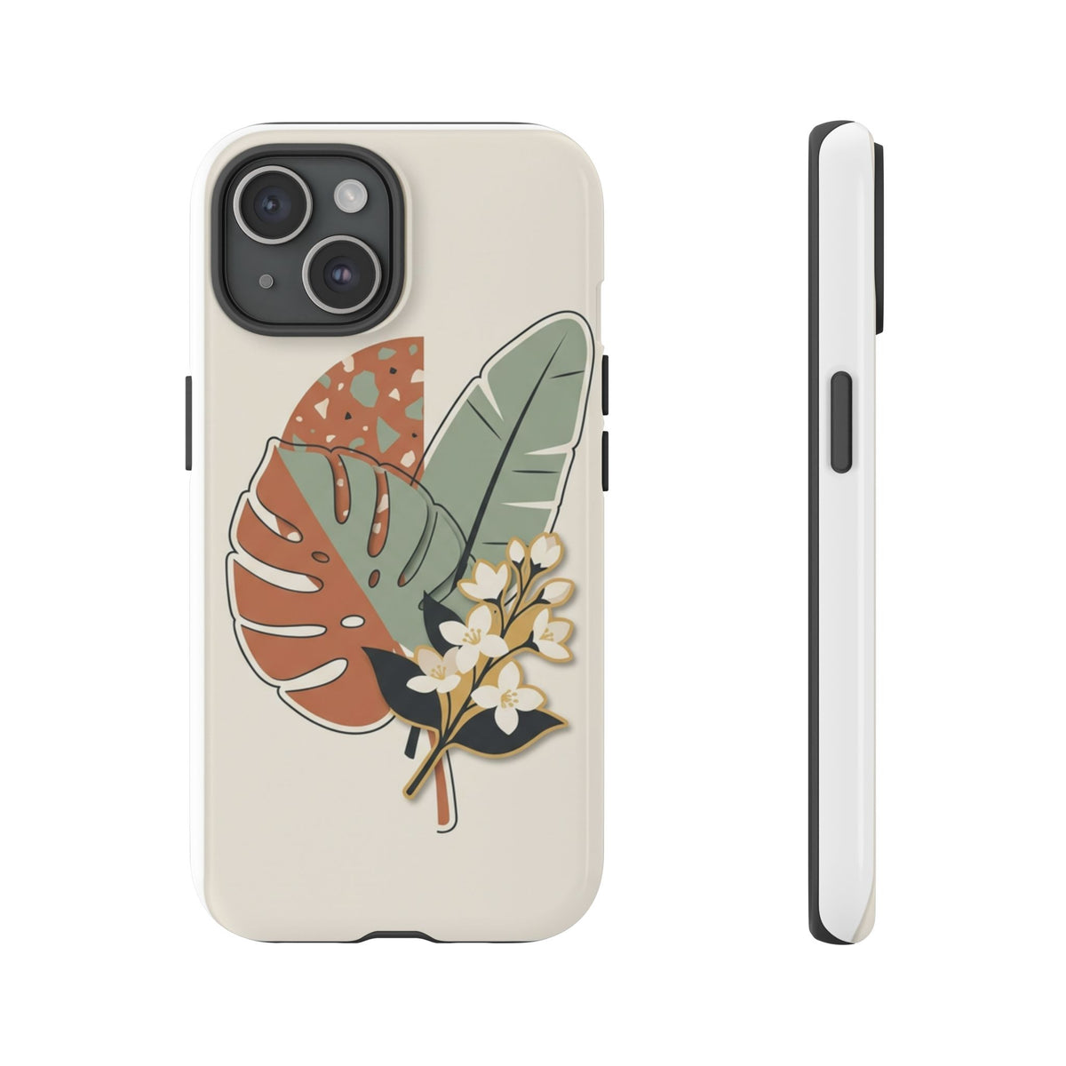 Tropical Leaves Phone Case — Floral Monstera Protective Cover