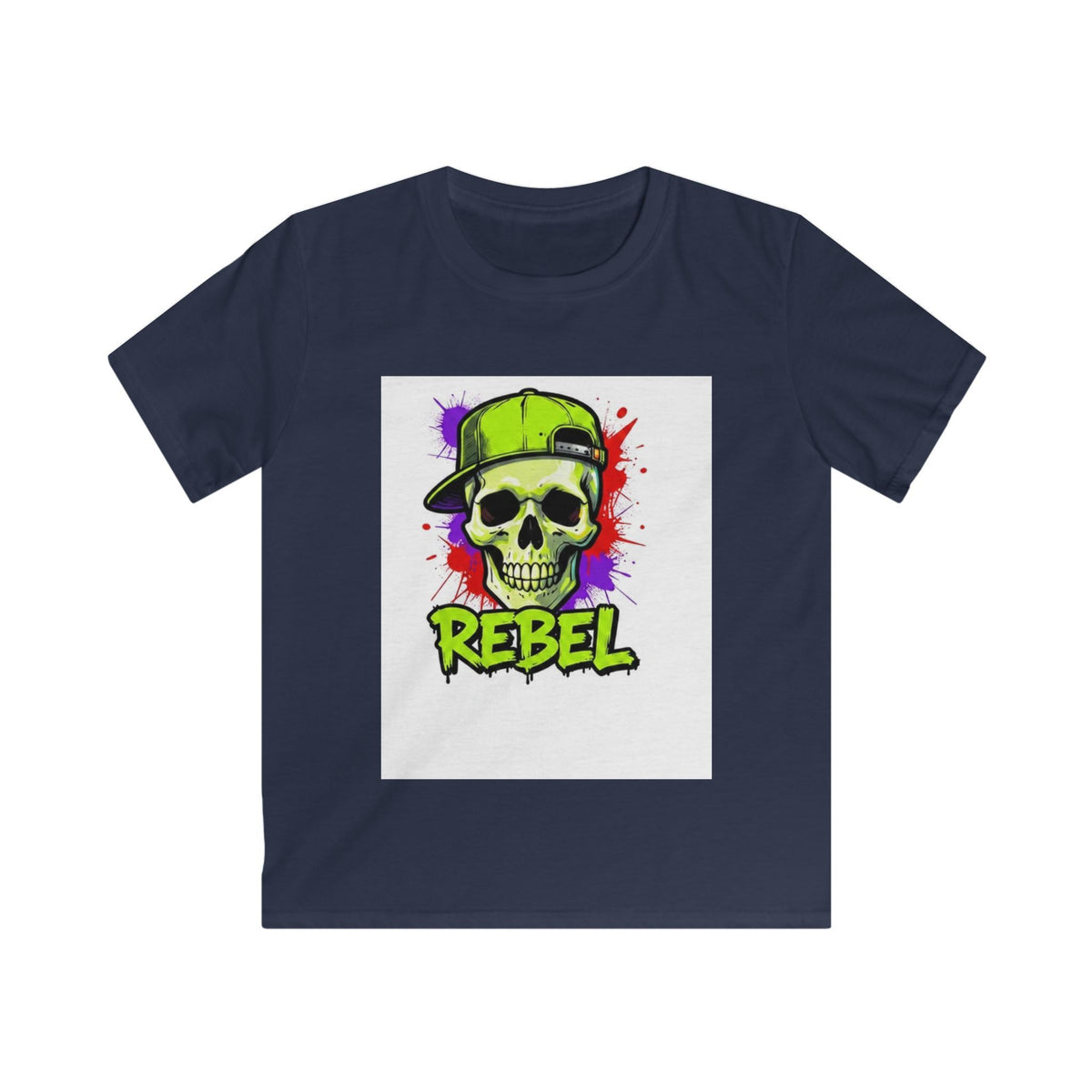 Kids Tee - 'Rebel' Skull Streetwear Graphic