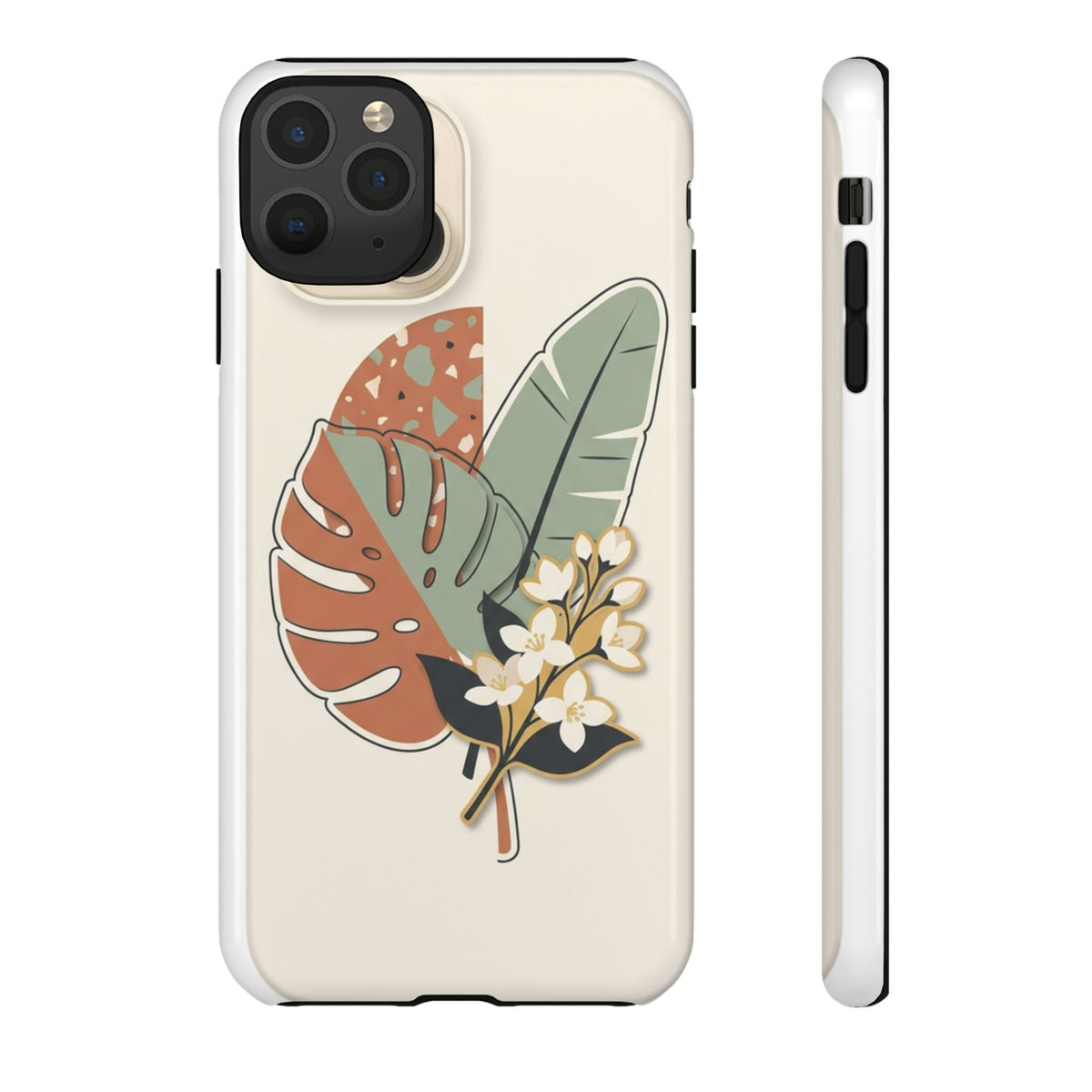 Tropical Leaves Phone Case — Floral Monstera Protective Cover