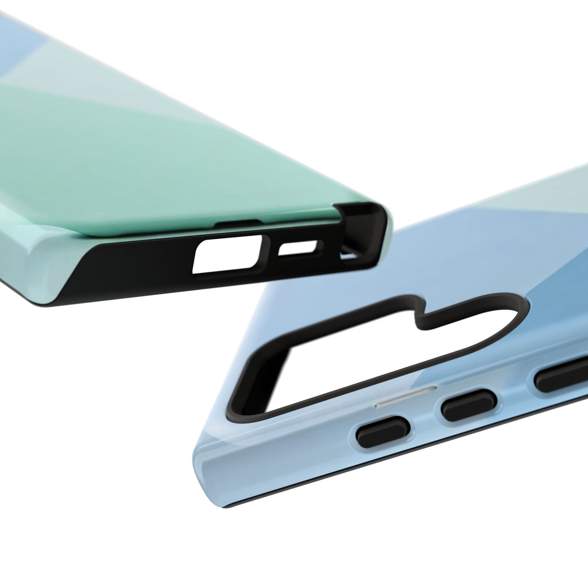 Geometric Mint & Sky Tough Phone Case
