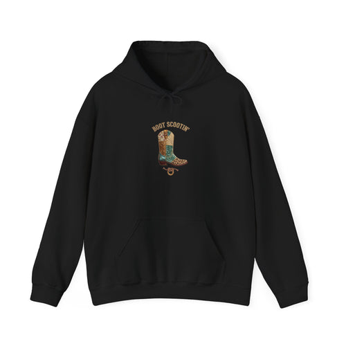 Boot Scootin' Cowboy Boot Hoodie | Country Western Graphic