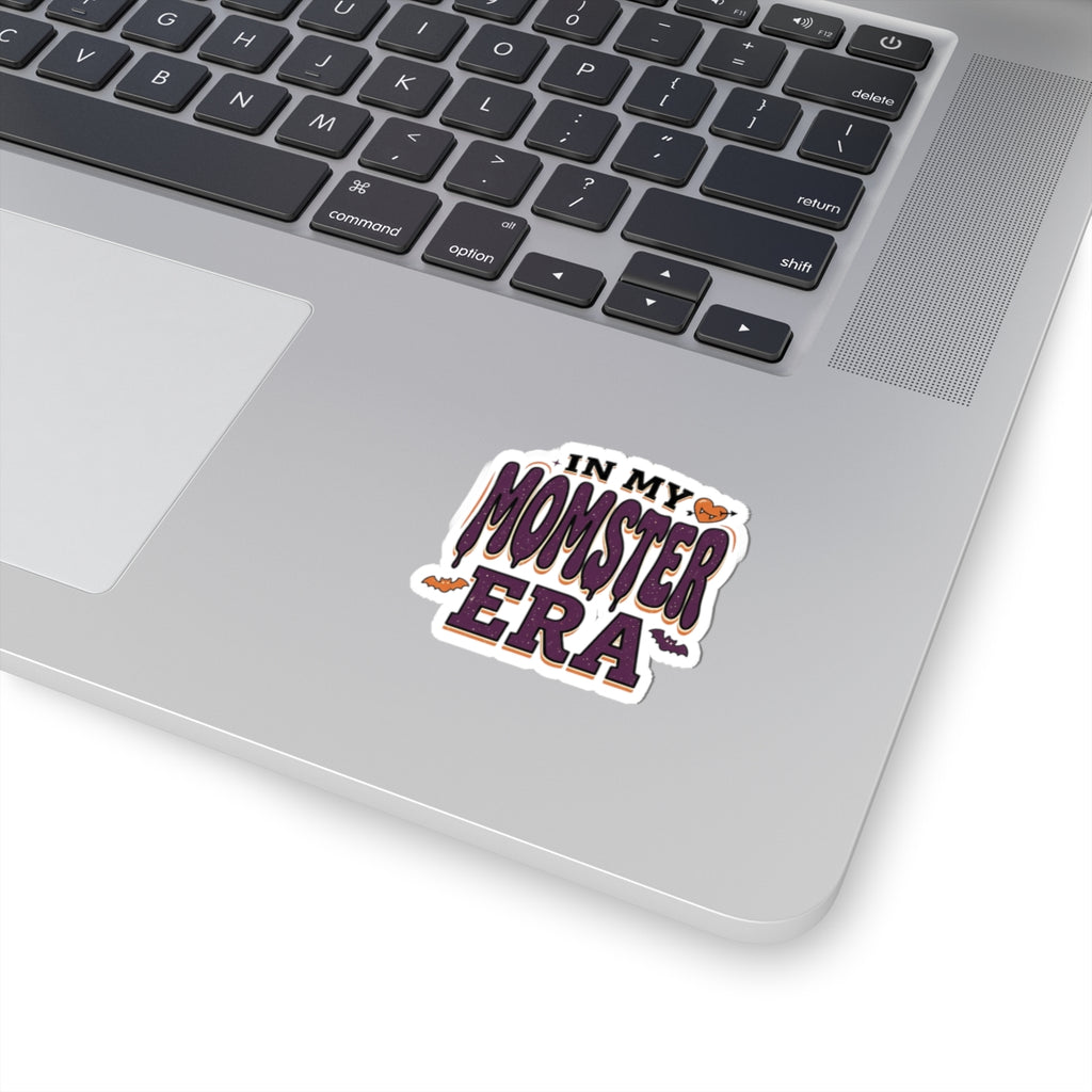 Momster Era Kiss-Cut Sticker | Halloween mom, purple orange bats