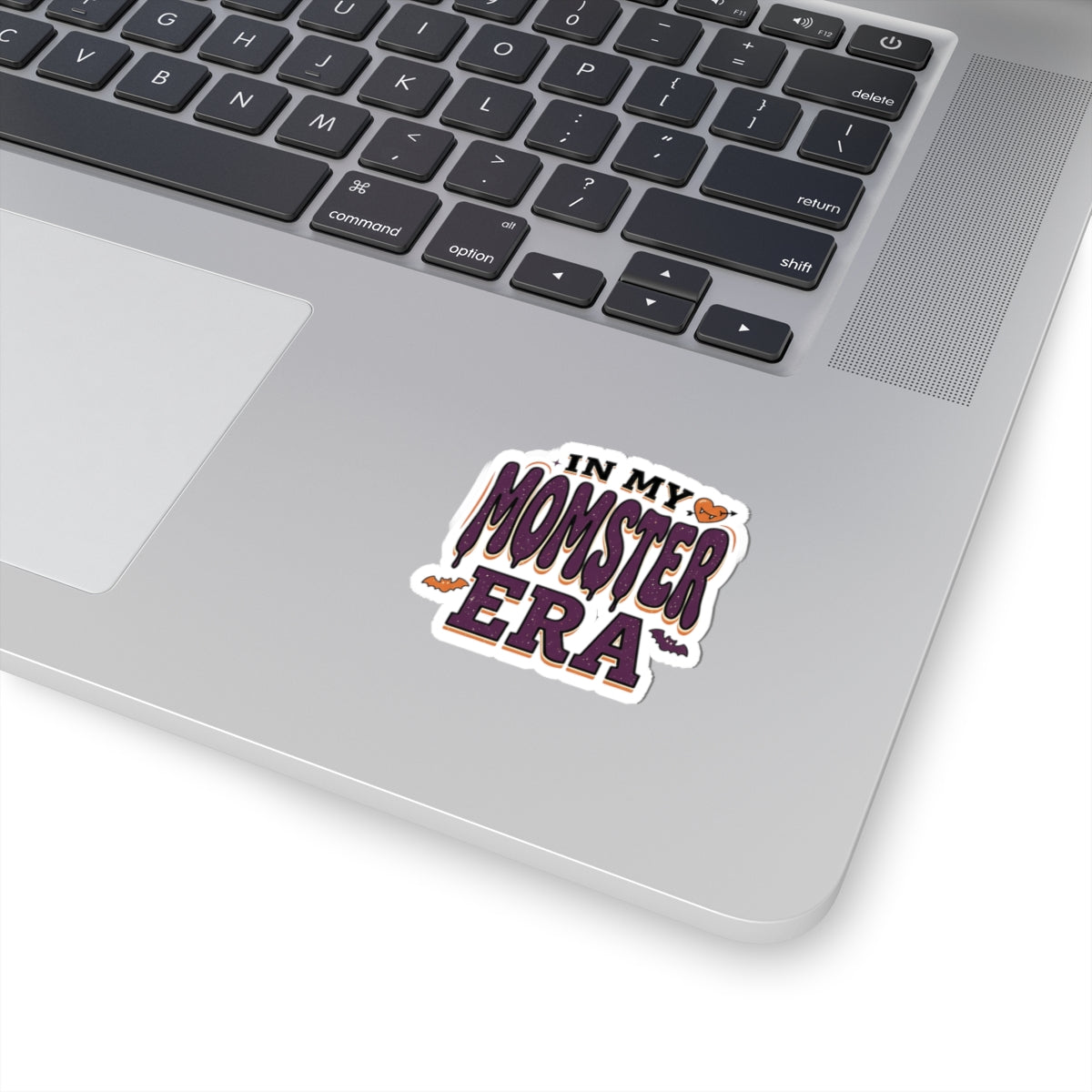 Momster Era Kiss-Cut Sticker | Halloween mom, purple orange bats