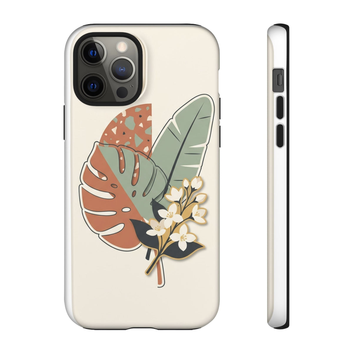 Tropical Leaves Phone Case — Floral Monstera Protective Cover