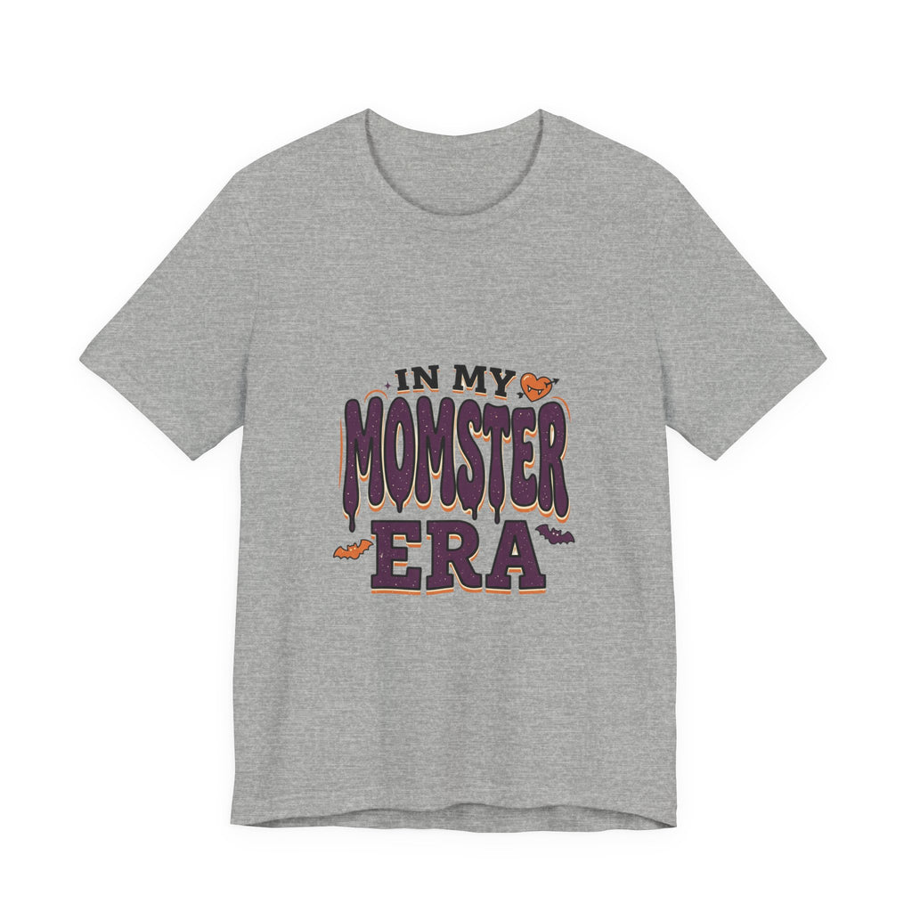 In My Momster Era T-Shirt | Halloween momster tee, spooky purple orange design