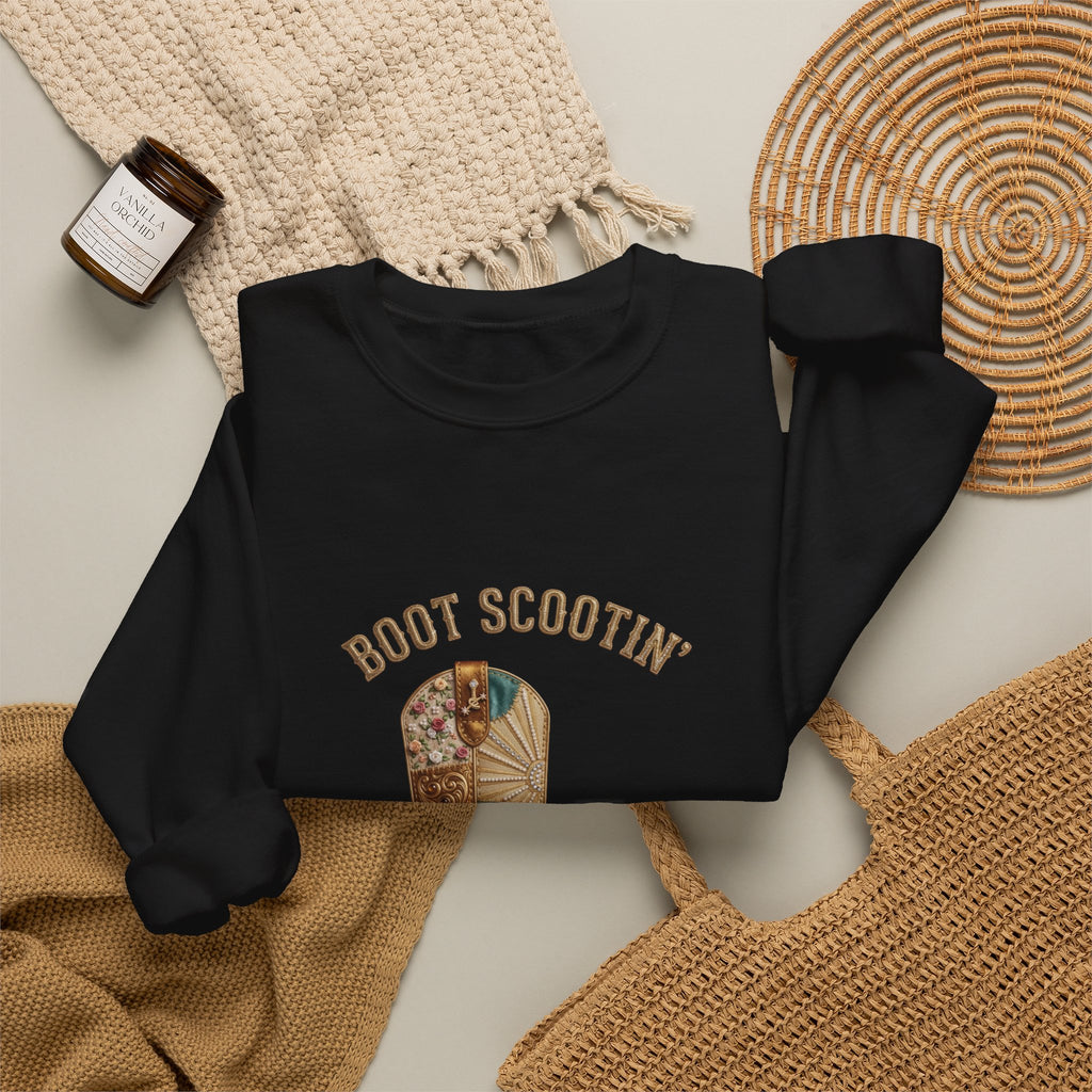 Boot Scootin' Cowboy Boot Sweatshirt | Country Western Cowgirl Ranch