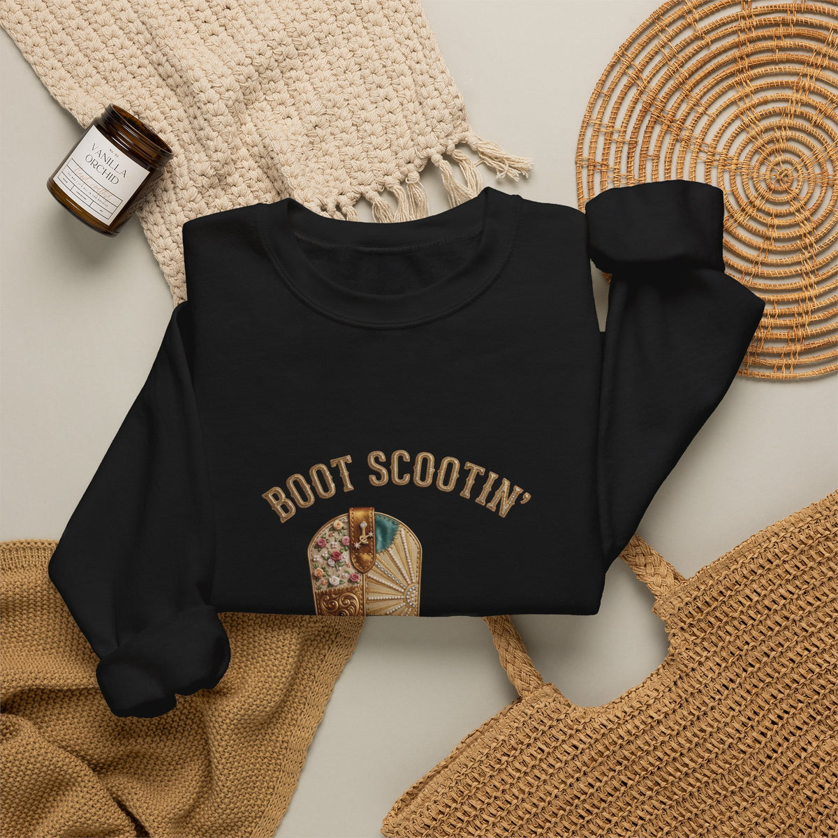 Boot Scootin' Cowboy Boot Sweatshirt | Country Western Cowgirl Ranch